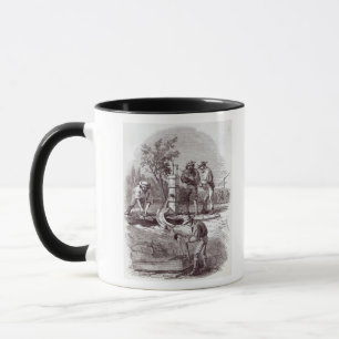 Mug réclamation de Rivière-lit sur le Turon