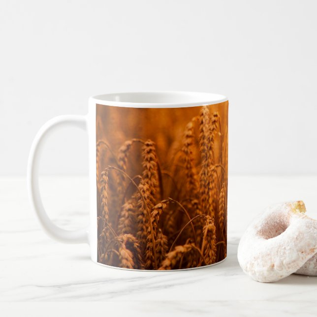Mug Récolte de blé doré (Avec donut)