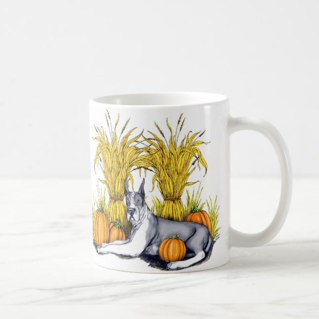 Mug Récolte de manteau de Grand Danois (Droite)
