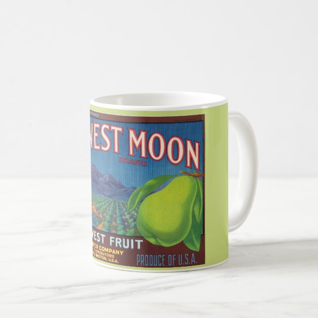 Mug Récolte Lune poires Musique (Devant droit)