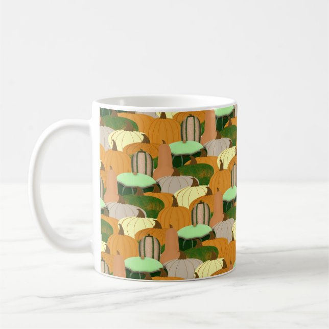 Mug Récolte Motif d'automne (Gauche)