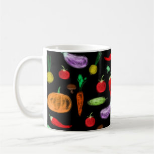 Mug Récolter légumes tomate poivre carotte champignon