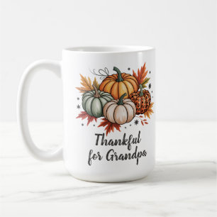 Mug Reconnaissant pour les citrouilles de Grand-père d