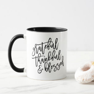 Mug Reconnaissant, reconnaissant et béni