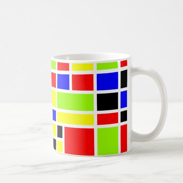 Mug Rectangles colorées 01 (Droite)