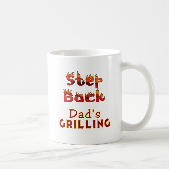 Mug Recule T-shirts et cadeaux de papa Grilling (Droite)