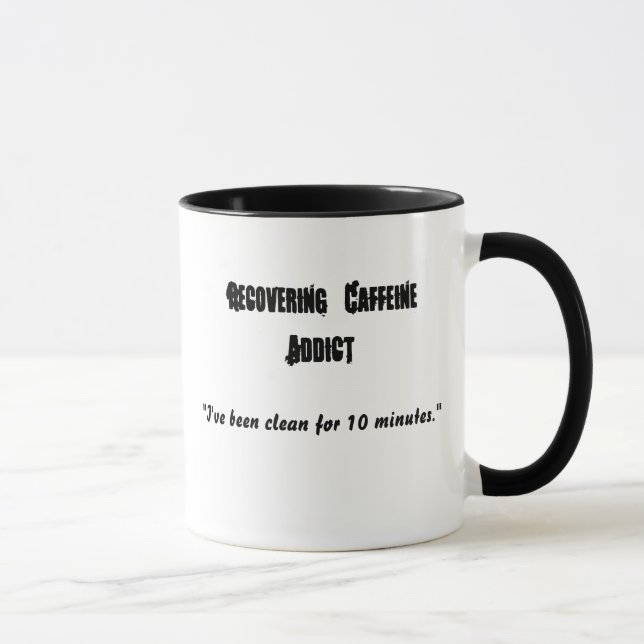Mug Récupérant l'intoxiqué de caféine, (Droite)