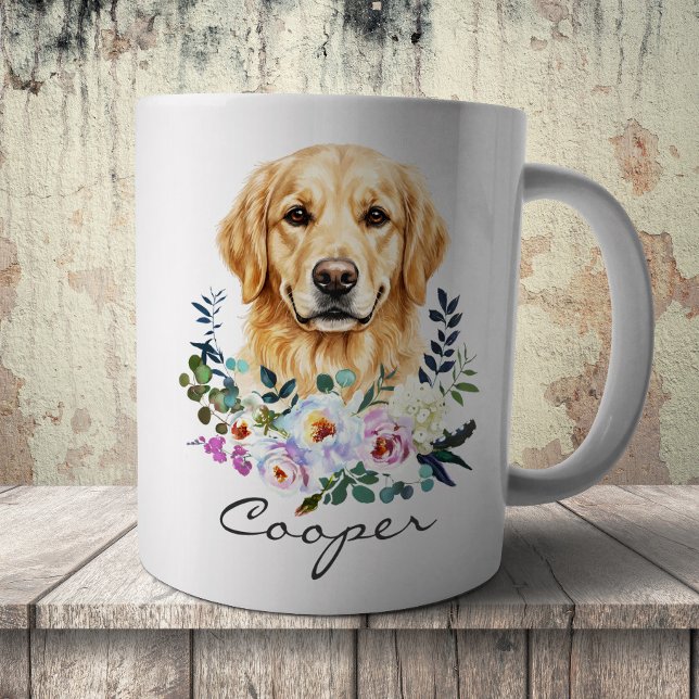 Mug Récupérateur couleur or aquarelle (Créateur téléchargé)