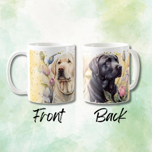 Mug Récupérateurs du Labrador jaune et noir