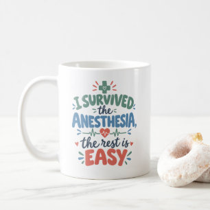 Mug Récupération après chirurgie Je survivais à l'anes