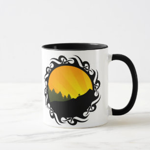 Mug recyclage : rayz de montagne :