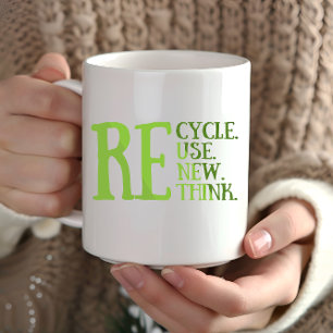 Mug Recycler réduire la réutilisation renouveler repen