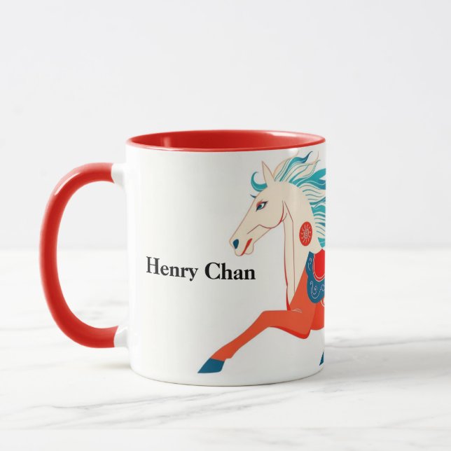 Mug Red 2026 Year Of The Horse Lucky (Gauche)