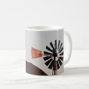 Mug Red Barn & Windmill photo rustique