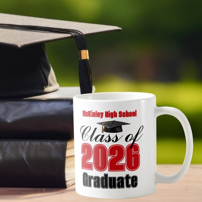 Mug Red Class of 2026 Graduation Keepsake (Créateur téléchargé)
