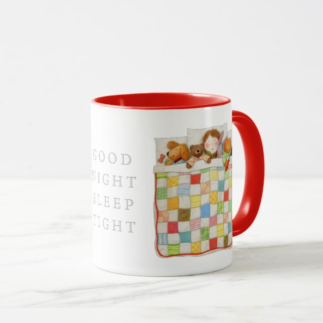 Mug Red Combo COZY QUILT (Devant droit)