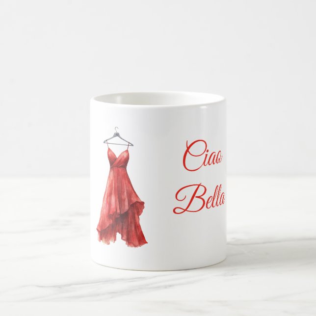Mug Red Dress Ciao Bella (Centre)
