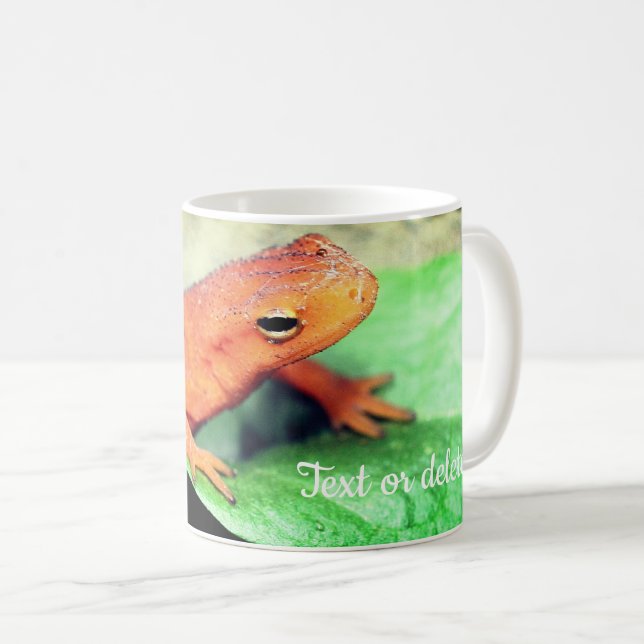 Mug Red Eft Salamander Nature Personnalisée (Devant droit)