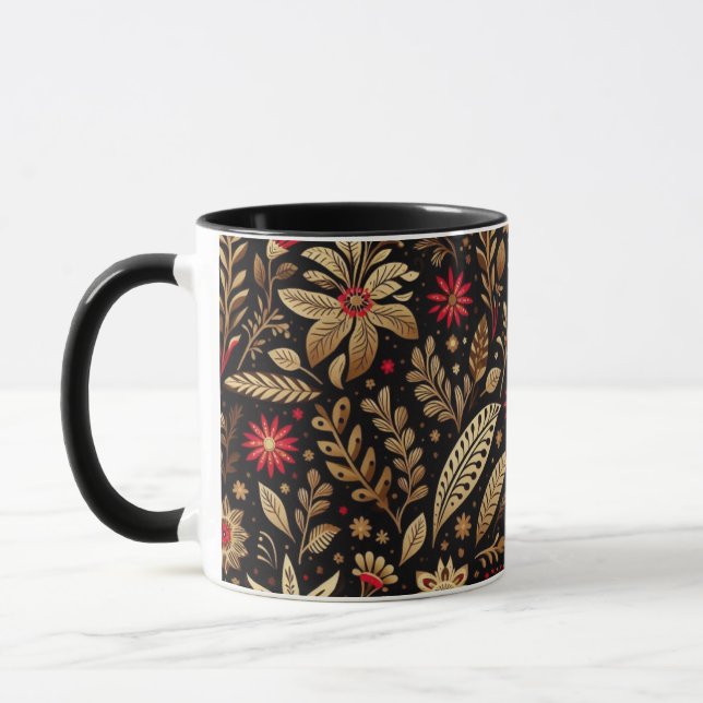 Mug Red Floral Mexican High  (Gauche)