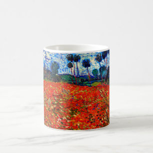 Mug Red Flower Field, Van Gogh