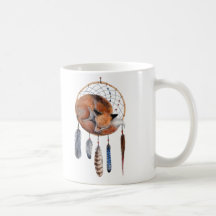 Red Fox dormant sur Dreamcatcher