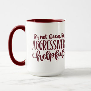 Mug Red Funny Pas Bossy