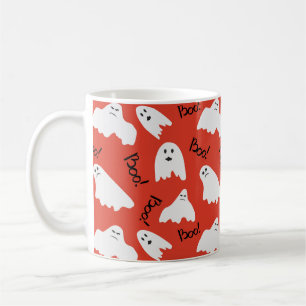 Mug Red Ghosts : Motif Vintage d'Halloween