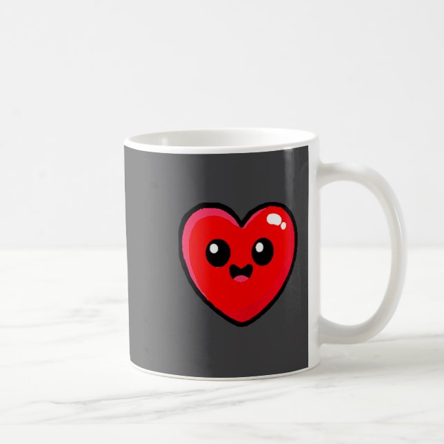 Mug Red Heart Funny Cute Design For Men Women Husband  (Droite)