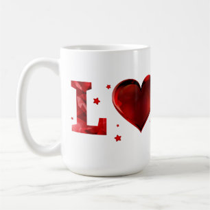 MUG RED HEART LOVE