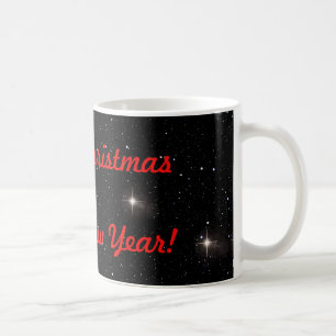 Mug Red Joyeux Noël & Bonne Année Sur Les Étoiles
