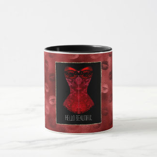 Mug Red Lips Corset 