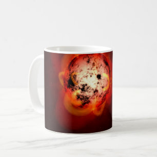 Mug Red Nwarf Star Orbité Par Une Hypothétique Exoplan