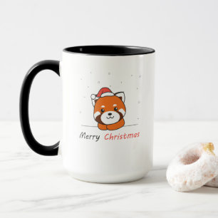 Mug Red Panda Christmas Snow Winter Animals Pandas