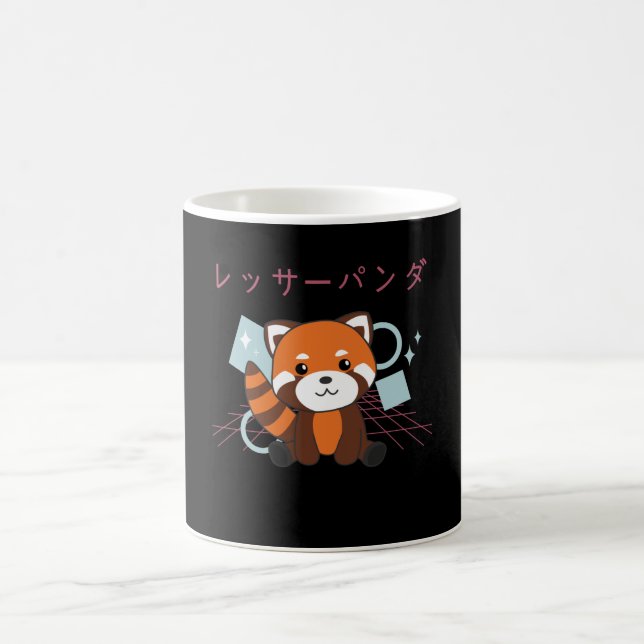 Mug Red Panda Japon dans les années 90 Animaux d'Anime (Centre)