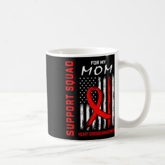 Mug Red Ribbon Maman Maladie cardiaque Drapeau de sens
