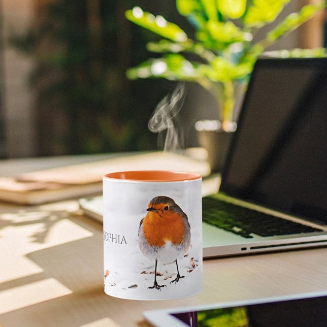 Mug Red Robin nom de la neige (Créateur téléchargé)