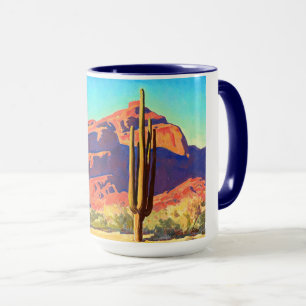 Mug Red Rocks and Cactus par Maynard Dixon