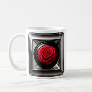 Mug Red Rose Meta