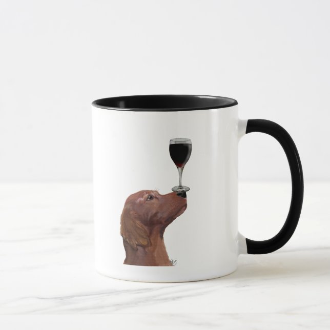 Mug Red Setter Chien Au Vin 2 (Droite)