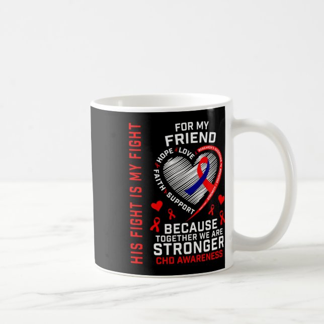 Mug Red Son combat est mon ami de combat Chd Awareness (Droite)