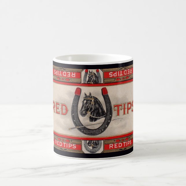 Mug Red Tips étiquette à cigares imprimer (Centre)