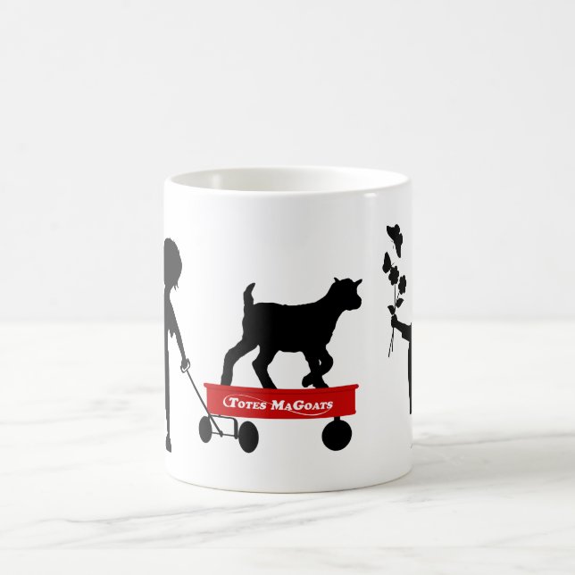 Mug Red Wagon Cute Chèvre et les enfants Totes MaChèvr (Centre)