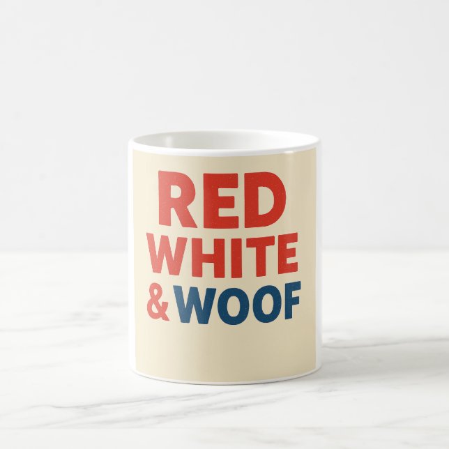 Mug Red White & Woof (Centre)