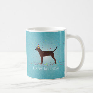 Mug Redbone Coonhound Bonne conception d'anniversaire
