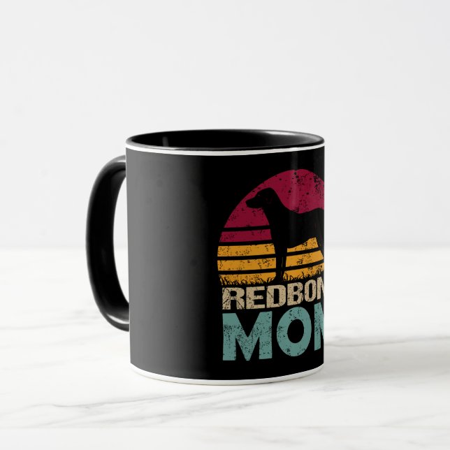 Mug Redbone Coonhound Maman Vintage (Devant gauche)