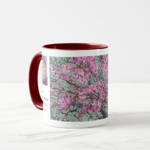 Mug Redbud Sur Un Ciel Vert Mat / Artiste Larry Lerew