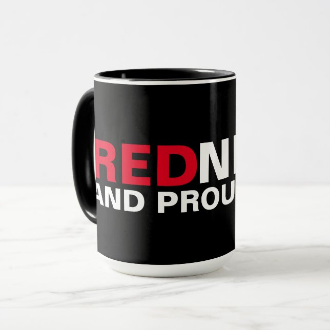 Mug Redneck Et Fière De Ça (Devant gauche)