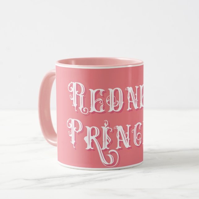 Mug Redneck Princess Fancy Texte rose (Devant gauche)