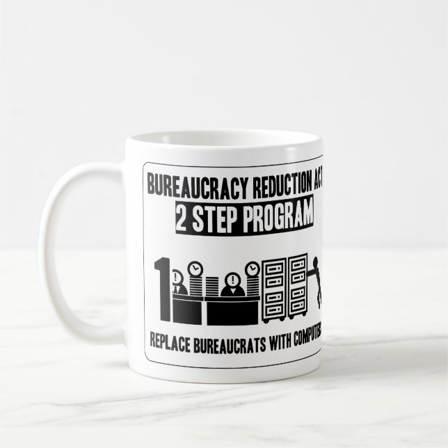 Mug Réduction de la bureaucratie - Musique (Gauche)