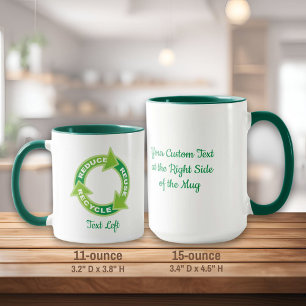 Mug Réduire la réutilisation de la Musique de recyclag